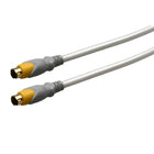 Electronic Master – Câble S-Video MD(4) mâle à mâle de 6 pi, 2 x 6,3 x 9,5 po, gris-Câbles abordables de grande qualité permettant d’obtenir la meilleure qualité d’image que votre système peut fournir