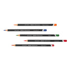 Derwent - Crayons Procolour boîtier, paquet de 12-Cet ensemble de 12 couleurs comprend :  jaune bouton d'or, chrome foncé, rouge primaire, rose cerise, violet impérial, bleu de Prusse, bleu spectre, vert herbe, terre d'ombre brûlée, ocre brune et noir ivoire