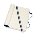 Cahier Grand Format Classique Moleskine - Couverture Souple - Règle - 5" x 8,25" - Bleu Saphir - (606259)-Le papier de cet objet Moleskine est composé de matériaux issus de forêts bien gérées et certifiées FSC et d'autres sources contrôlées.