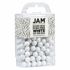 JAM PAPER - Punaises Colorees, Punaises Carte à Tête Ronde, Blanc, Paquet de 100-Quantite : 100 punaises