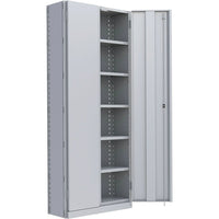 Metalware – Étagère enclenchable RK899, 7 tablettes, 36 x 12 x 88 po, gris pâle-Système de tablettes ajustables offrant un espace de rangement solide, mais économique qui convient à vos besoins