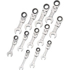 Dynamic Tools – Ensemble de 12 clés à cliquet mixtes réversibles, métriques, 8 à 19 mm-Comprend : 8, 9, 10, 11, 12, 13, 14, 15, 16, 17 18 et 19 mm