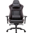 Brassex - Chaise de Jeu Megan - Noir-Coussins de tête et de dossier inclus