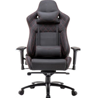 Brassex - Chaise de Jeu Megan - Noir-Coussins de tête et de dossier inclus