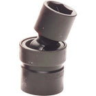 Gray Tools – Douilles cardan universel de 9/16 x 1/2 po, 6 pans, longueur standard, noir-Taille : 9/16 po