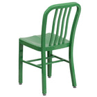 Chaise pour l’intérieur et l’extérieur, métal, vert (CH-61200-18-GN-GG)-4