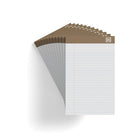 TRU RED - Bloc-notes à réglure étroite, 5 x 8 po, blanc, 50 feuilles/bloc, paquet de 12-Taille des feuilles : 5 x 8 po