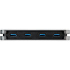 StarTech - Hub 4 ports USB-A vers USB-C - Câble de 11,2 po-Compatible avec les disques ssd, clés usb, solutions de stockage de données, claviers, souris, webcams, casques