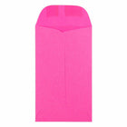 JAM Paper Enveloppes Colourées #3 Coin Commerciales - 2,5" x 4,25" - Rose ultra fuchsia - Paquet de 50-Quantité : Quantité : 50 enveloppes par paquet