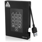Apricorn – Disque dur externe USB 3.0 portatif Aegis Padlock avec câble intégré, 500 Go-500 Go