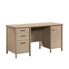 Sauder 59"W La Collection Whitaker Point Bureau - Finition Natural Maple-Surface supérieure en panneau solide et léger de 1 po d'épaisseur