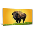 Designart – Lone Bison, impression sur toile, 5 panneaux (PT2326-40-20)-Impression
