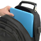 Sac à dos intelligent multi-poches avec port USB de Club Rochelier, Noir-1 poche cachée à l'avant pour garder les petits objets en lieu sûr