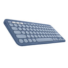 Logitech - K380 Clavier Bluetooth multi-appareils pour Mac - Myrtille-Travaillez n'importe où : Ce clavier bluetooth plat pour Mac fonctionne avec MacBook, iPad ou iPhone, une disposition iOS ultra légère et minimale, soyez multitâche à la maison ou sur la route