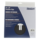 Headline Sign - Panneau de toilettes « Women » Premier - 8 po H x 8 po L - Noir-S'utilise partout pour un style haut de gamme