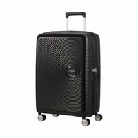 American Tourister - 28,7 po Curio Spinner Grand - Basse Noir-Fabriqué à 100 % en polypropylène, offrant une durabilité extrême avec une texture qui réduit la visibilité des égratignures