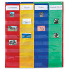 Learning Resources – Tableau à pochettes réversible à 4 colonnes-Thème/modèle : Ressources pour l’enseignement