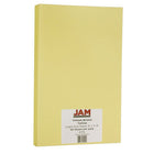 Jam Paper ââ‚¬â€� papier cartonné, taille légale, vélin jaune, 50/paquet-Papier cartonné jaune idéal pour le collimage et la confection d’affiches