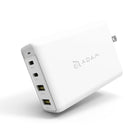 Adam Elements Chargeur OMNIA 100W Multiport Super Charging Kit-Ports USB-C et USB-A - Blanc-Protocole de charge rapide PD 3.0 / QC 3.0