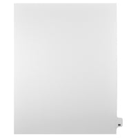 Markmaker - Intercalaires imprimes Legal, Blanc, 1/25th coupe, format lettre, sans trous, 25 tabs/PQT, 5 PQT/Boite, Numero 99-Intercalaires imprimes Legal