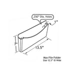 Azar Displays – Pochette murale pour dossiers, transparent, 2/paquet (250000)-Cette pochette murale pour dossiers garde vos fichiers importants à portée de main sur les portes et les murs