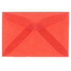 JAM Paper Enveloppes, rouge translucide, 3drug, 2,31 x 3,62 po, 100/paquet-Couleur : rouge primaire