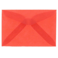 JAM Paper Enveloppes, rouge translucide, 3drug, 2,31 x 3,62 po, 100/paquet-Couleur : rouge primaire