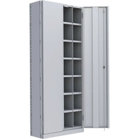 Metalware – Étagère enclenchable RK923, 8 tablettes, 36 x 24 x 88 (po), gris pâle-Système de tablettes ajustables offrant un espace de rangement solide, mais économique qui convient à vos besoins