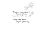 Aline Greetings – Carte d'anniversaire pour ami, hérisson avec marguerite, happiest of birthday to my fabulous friend, paq./18-5,375 po x 7,75 po plié