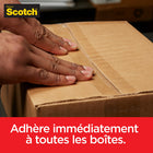 Scotch - Ruban d’emballage Box Lock(MC) - 48 mm x 50 m (1,88 po x 54,6 vg)-Vous n’avez pas besoin de plusieurs couches de ruban pour un ajustement sécuritaire, une seule bande suffit pour l’expédition