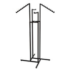 Eddie's Hang-Up Display Ltd. 4 supports de bras, 2 droits et 2 inclinés, réglables, noir mat (214010)-Présentoir à quatre voies pour vêtements