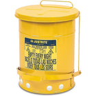 JustriteMD – Poubelles à déchets huileux, 21 gal, 8 3/8 x 23 7/16 po, jaune-Couleur : Jaune