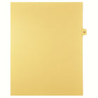 Markmaker - 25 tabs/PQT, 5 PQT/Boite, Intercalaires imprimes Legal, Chamois, 1/15th coupe| format lettre, sans trous, Numero 95-Intercalaires imprimes Legal