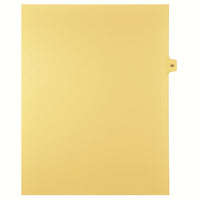 Markmaker - 25 tabs/PQT, 5 PQT/Boite, Intercalaires imprimes Legal, Chamois, 1/15th coupe| format lettre, sans trous, Numero 95-Intercalaires imprimes Legal