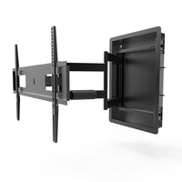 Kanto – Support mural encastré plein mouvement R500 à profil bas pour téléviseurs de 46 à 80 po-Convient à la plupart des téléviseurs à écran plat de 46 po à 80 po