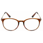 SAV Eyewear - Lunettes anti-lumière bleue trifocales Venice - + 2,50 - Marron brillant-La force de la partie inférieure sert à lire, celle de la partie moyenne à travailler sur l’ordinateur et celle de la partie supérieure à interagir à distance.