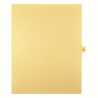 Markmaker - 25 tabs/PQT, 5 PQT/Boite, Intercalaires imprimes Legal, Chamois, 1/15th coupe| format lettre, sans trous, Numero 68-Intercalaires imprimes Legal