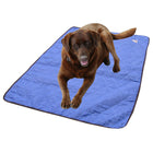 TechNiche – Tapis rafraîchissant pour chien Hyperkewl, bleu, grand (8511 RB L)-Plonger le vêtement dans l'eau froide pendant 1 à 2 minutes. Enlever doucement l'excès d'eau sans essorer avant de poser le tapis sur le sol