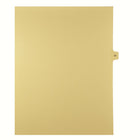 Markmaker - 25 tabs/PQT, 5 PQT/Boite, Intercalaires imprimes Legal, Chamois, 1/15th coupe| format lettre, sans trous, Numero 81-Intercalaires imprimes Legal