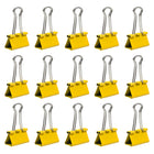 JAM PaperMD – Pinces relieuses, moyennes, 1,25 po/32 mm, jaune, 30/paquet-5