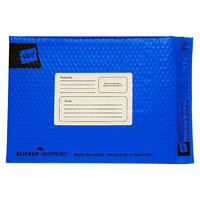 Seal-It - Enveloppe d'expédition n° 2 Slicker Shipper, 10,5 po x 15 po, rouge, bleu ou vert-Enveloppe en poly colorée
