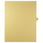 Markmaker - 25 tabs/PQT, 5 PQT/Boite, Intercalaires imprimes Legal, Chamois, 1/15th coupe| format lettre, sans trous, Numero 97-Intercalaires imprimes Legal