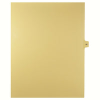 Markmaker - 25 tabs/PQT, 5 PQT/Boite, Intercalaires imprimes Legal, Chamois, 1/15th coupe| format lettre, sans trous, Numero 97-Intercalaires imprimes Legal
