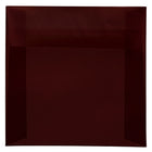 JAM Paper Enveloppes carrées à fermeture gommée, 6 1/2 x 6 1/2 po, bourgogne translucide, 25/paq.-Bourgogne translucide