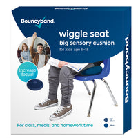 Bouncyband Coussin sensoriel Big Wiggle Seat, Bleu-Permet tranquillement le mouvement, permettant aux élèves d’être productifs tout en travaillant