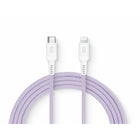 LOGiiX - Vibrance Connect USB-C vers Lightning - Violet-Câble de charge coloré et ultra-durable de 1,5 m pour charger rapidement les appareils Apple