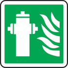 Accuform Signs - Enseigne De Sécurité Csa - Borne D'Incendie, 12po x 12po, Aluminium, Pictogramme-Type d'affichage Boulonné