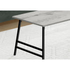 Monarch Specialties - 3791 Table De Salon - 40 po L/Gris/Metal Noir-Assemblage requis: des instructions illustrees et tout le materiel sont fournis pour plus de commodite (des outils supplementaires peuvent être necessaires)