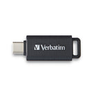 Clé flash USB 3.2 Gen 1 USB Type-C 128 Go de Verbatim - Noir-USB 3.2 Gen 1