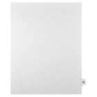 Markmaker - Intercalaires imprimes Legal, Blanc, 1/15th coupe, format lettre, sans trous, 25 tabs/PQT, 5 PQT/Boite, Numero 164-Intercalaires imprimes Legal